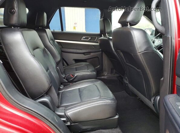 1FM5K8D81JGC40094 2018 FORD EXPLORER Red უკანა სალონის ხედი