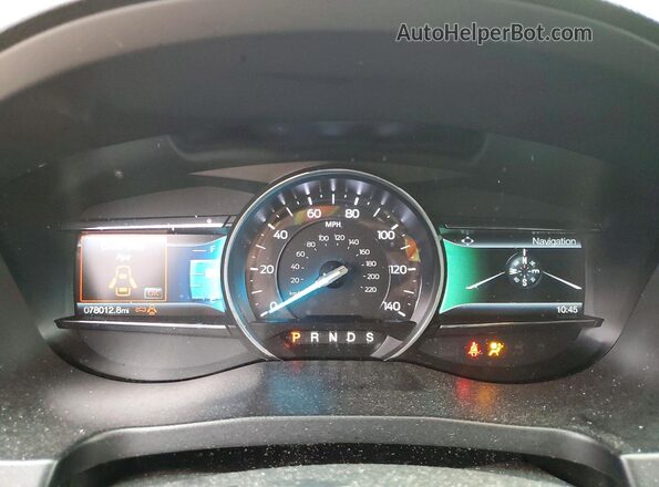 1FM5K8D81JGC40094 2018 FORD EXPLORER Red ხელსაწყოთა პანელის ხედი