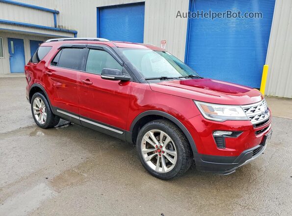 1FM5K8D81JGC40094 2018 FORD EXPLORER Red წინა მარჯვენა