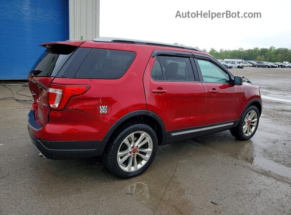 1FM5K8D81JGC40094 2018 FORD EXPLORER Red უკანა მარჯვენა