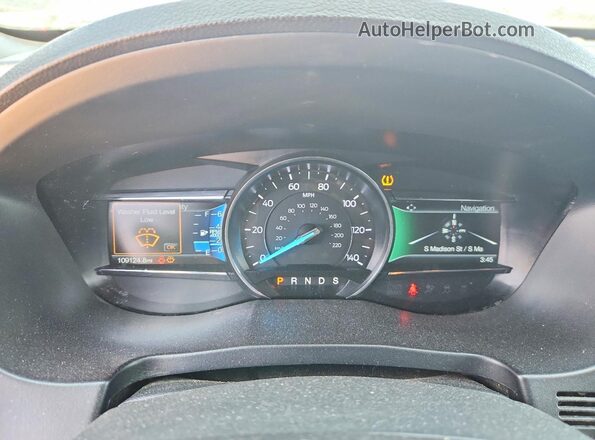 1FM5K8D81KGA46487 2019 FORD EXPLORER Белый Вид щитка приборов