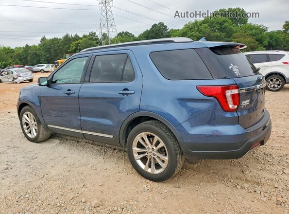 1FM5K8D81KGA57103 2019 FORD EXPLORER Blue Rear left