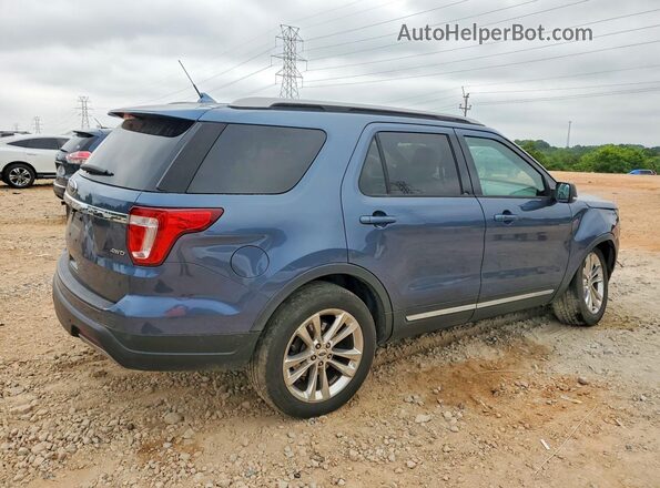 1FM5K8D81KGA57103 2019 FORD EXPLORER Blue Rear right