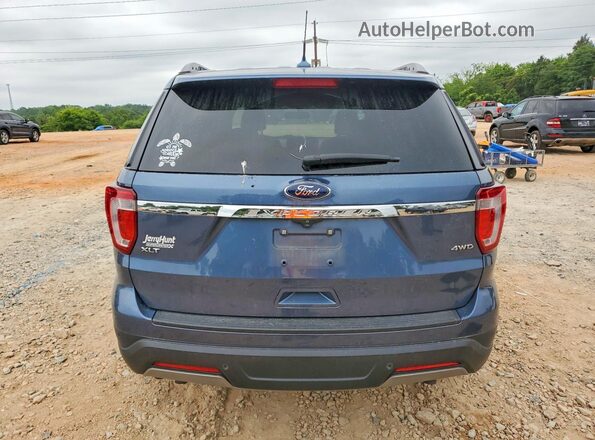 1FM5K8D81KGA57103 2019 FORD EXPLORER Blue Rear view