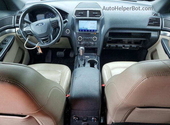1FM5K8D81KGA57103 2019 FORD EXPLORER Blue Dashboard view