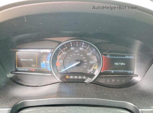 1FM5K8D81KGA57103 2019 FORD EXPLORER Blue Instrument cluster view