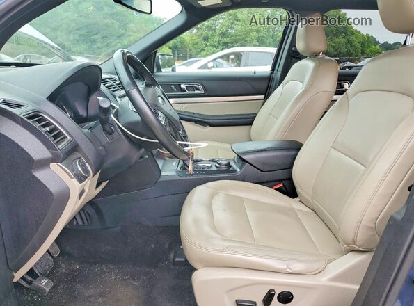 1FM5K8D81KGA57103 2019 FORD EXPLORER Blue Front interior view