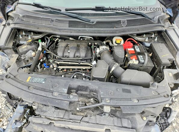 1FM5K8D81KGA92885 2019 FORD EXPLORER Blue Engine compartment view