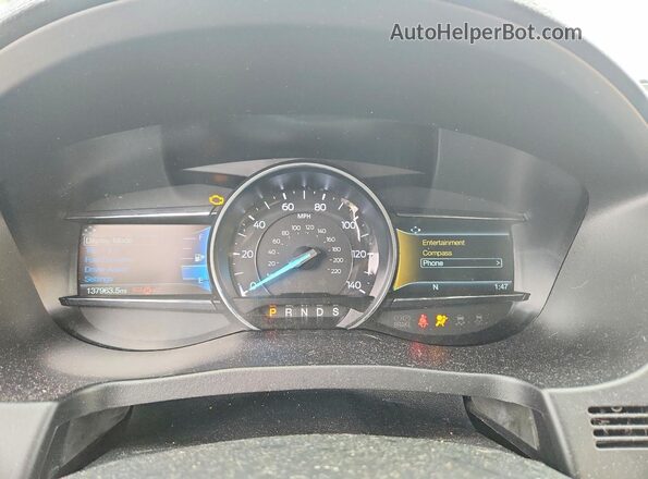 1FM5K8D81KGA92885 2019 FORD EXPLORER Blue Instrument cluster view