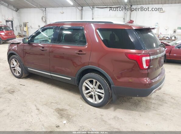 1FM5K8D82GGA31889 2016 FORD EXPLORER Красный Задняя левая четверть
