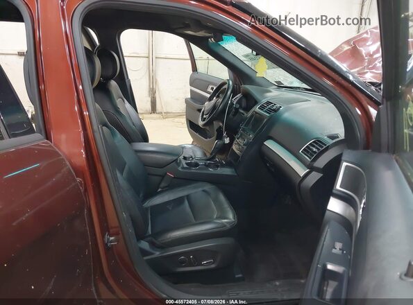 1FM5K8D82GGA31889 2016 FORD EXPLORER Красный Вид салона спереди
