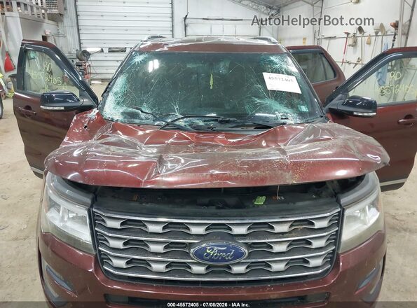 1FM5K8D82GGA31889 2016 FORD EXPLORER Красный Вид спереди