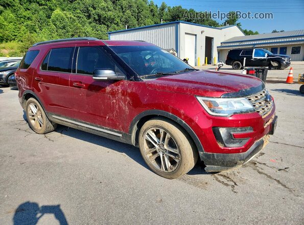 1FM5K8D82GGA33335 2016 FORD EXPLORER Red Передня права чверть