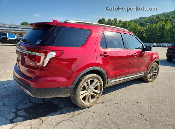 1FM5K8D82GGA33335 2016 FORD EXPLORER Red Задня права чверть