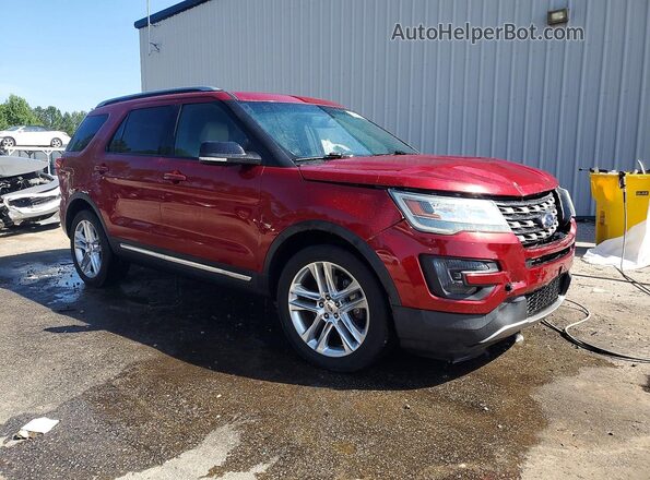 1FM5K8D82GGA83300 2016 FORD EXPLORER Red Передня права чверть