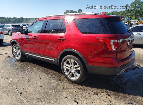 1FM5K8D82GGA83300 2016 FORD EXPLORER Red Задня ліва чверть