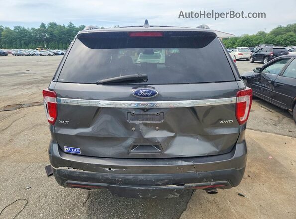 1FM5K8D82GGC45538 2016 FORD EXPLORER Серый Вид сзади