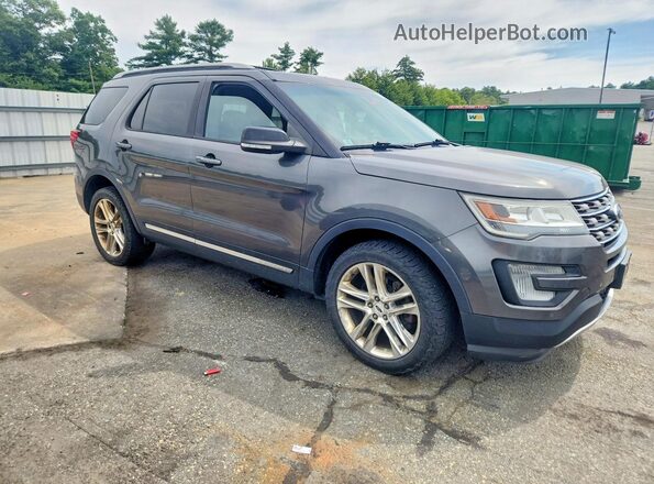 1FM5K8D82GGC45538 2016 FORD EXPLORER Серый Передняя правая четверть