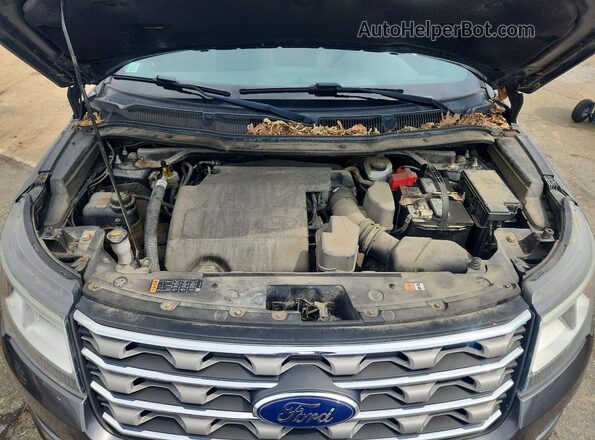 1FM5K8D82GGC45538 2016 FORD EXPLORER Серый Вид подкапотного пространства