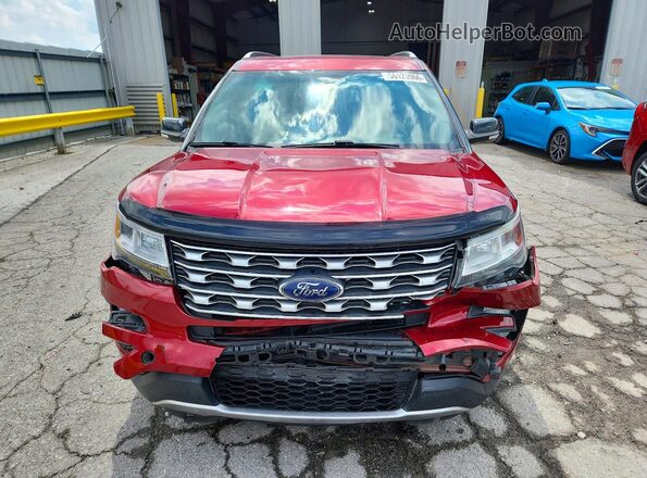 1FM5K8D82GGC62338 2016 FORD EXPLORER Red Դիմացի տեսք