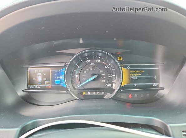 1FM5K8D82GGC62338 2016 FORD EXPLORER Red Սարքավորումների վահանակի տեսք