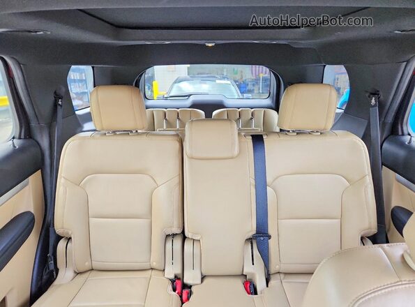 1FM5K8D82GGC62338 2016 FORD EXPLORER Red Հետևի նստատեղերի տեսք
