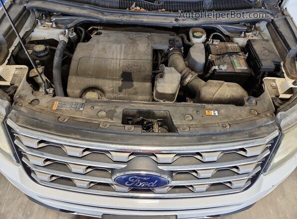1FM5K8D82GGC88406 2016 FORD EXPLORER White Вид задньої частини салону