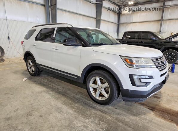 1FM5K8D82GGC88406 2016 FORD EXPLORER White Передня права чверть