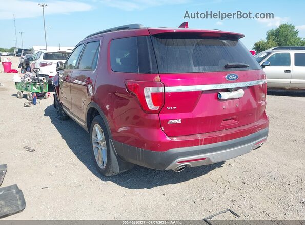 1FM5K8D82HGA11398 2017 FORD EXPLORER Красный Задняя левая четверть