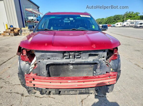 1FM5K8D82HGA75571 2017 FORD EXPLORER Maroon წინა ხედი