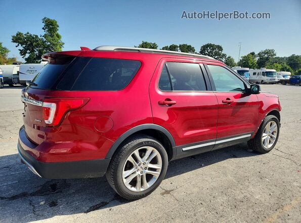 1FM5K8D82HGA75571 2017 FORD EXPLORER Maroon უკანა მარჯვენა