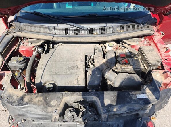 1FM5K8D82HGA75571 2017 FORD EXPLORER Maroon ძრავის განყოფილების ხედი