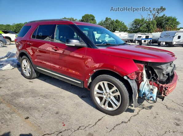 1FM5K8D82HGA75571 2017 FORD EXPLORER Maroon წინა მარჯვენა