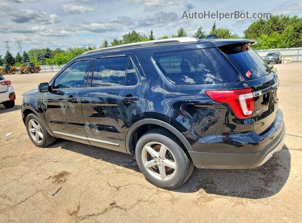 1FM5K8D82HGA85534 2017 FORD EXPLORER Black Հետևի ձախ