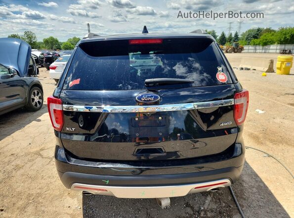 1FM5K8D82HGA85534 2017 FORD EXPLORER Black Հետևի տեսք