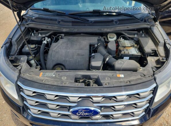 1FM5K8D82HGA85534 2017 FORD EXPLORER Black Շարժիչի բաժամունքի տեսք