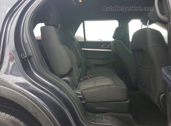 1FM5K8D82HGB60801 2017 FORD EXPLORER Black Widok wnętrza z tyłu