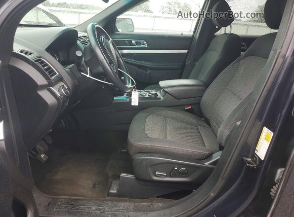 1FM5K8D82HGB60801 2017 FORD EXPLORER Black Widok wnętrza z przodu