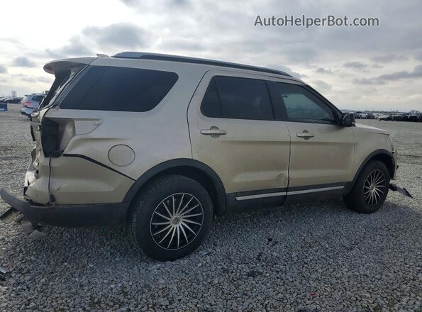 1FM5K8D82HGD57127 2017 FORD EXPLORER Cream Задня права чверть