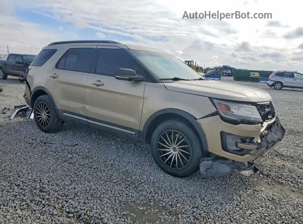 1FM5K8D82HGD57127 2017 FORD EXPLORER Cream Передня права чверть