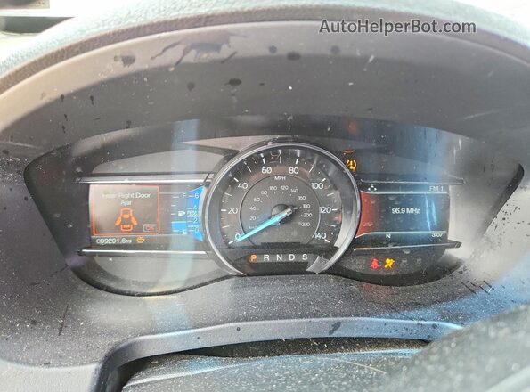 1FM5K8D82HGE20095 2017 FORD EXPLORER Белый Вид щитка приборов
