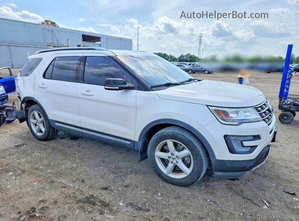 1FM5K8D82HGE20095 2017 FORD EXPLORER Белый Передняя правая четверть