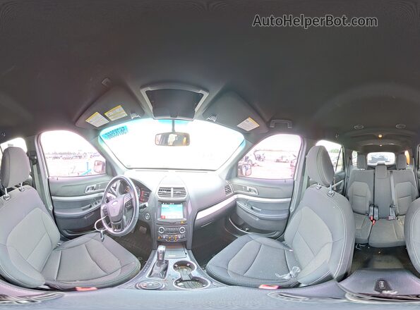 1FM5K8D82HGE20095 2017 FORD EXPLORER Белый Панорамный вид салона 360°