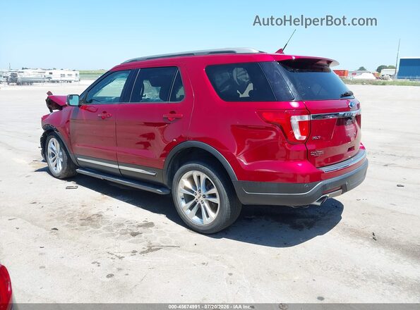 1FM5K8D82JGC27354 2018 FORD EXPLORER Red Tył lewy