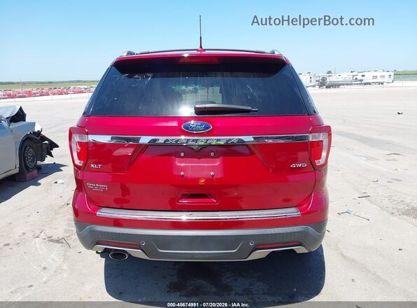 1FM5K8D82JGC27354 2018 FORD EXPLORER Red 