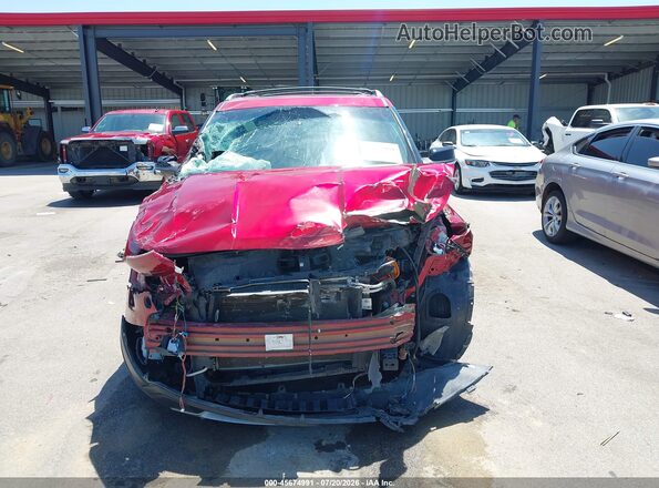 1FM5K8D82JGC27354 2018 FORD EXPLORER Red Widok deski rozdzielczej