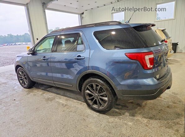 1FM5K8D82JGC83049 2018 FORD EXPLORER Синий Задняя левая четверть
