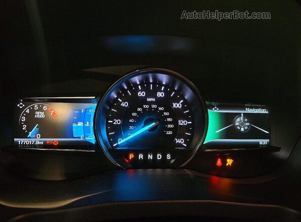 1FM5K8D82JGC83049 2018 FORD EXPLORER Синий Вид щитка приборов