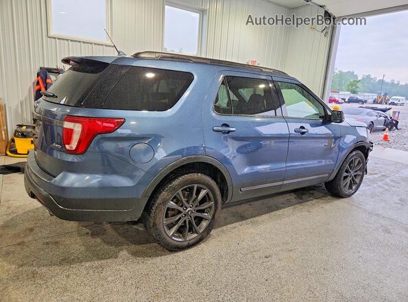 1FM5K8D82JGC83049 2018 FORD EXPLORER Синий Задняя правая четверть