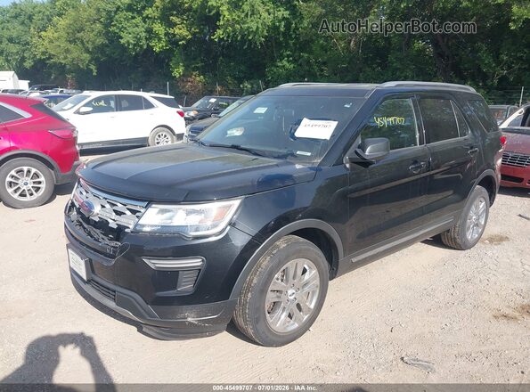 1FM5K8D82JGC91796 2018 FORD EXPLORER Black Передня ліва чверть
